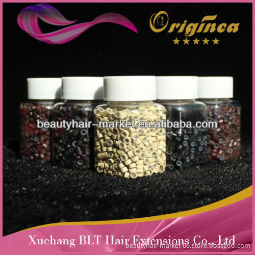 Micro Bead Loop hair extensions Tools silicone hair extension beads